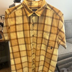 Yellow Patagonia short sleeve button up